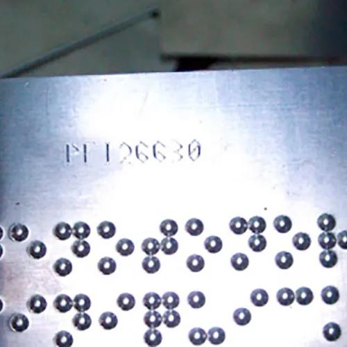 Troquelado braille